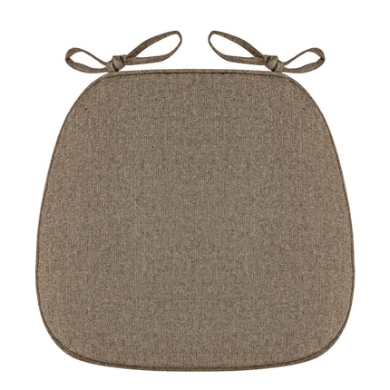 Chair Cushion with Ties for Dining Chairs, 16x17" Memories Foam Non-slip Chair Pad with Machines Washable Cover and Zipper, Detachable Cushion for Kithchen Living Room Office B.