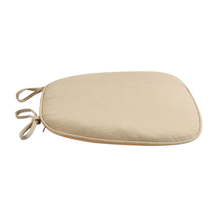 Chair Cushion with Ties for Dining Chairs, 16x17" Memories Foam Non-slip Chair Pad with Machines Washable Cover and Zipper, Detachable Cushion for Kithchen Living Room Office C.