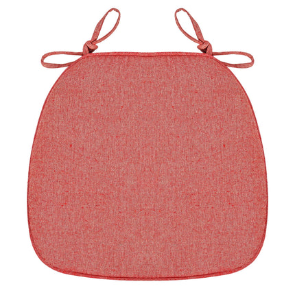 Chair Cushion with Ties for Dining Chairs, 16x17" Memories Foam Non-slip Chair Pad with Machines Washable Cover and Zipper, Detachable Cushion for Kithchen Living Room Office E.