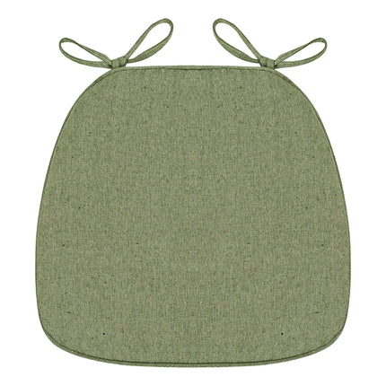 Chair Cushion with Ties for Dining Chairs, 16x17" Memories Foam Non-slip Chair Pad with Machines Washable Cover and Zipper, Detachable Cushion for Kithchen Living Room Office F.