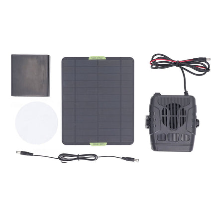 Solar Powered Heater, Winter Chicken Coop Heater, Solar Greenhouse Heater with Overheat Protection, for Drying Heating Warm Wind Gear As shown.