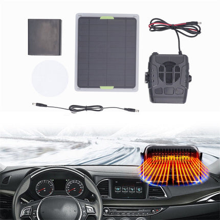 Solar Powered Heater, Winter Chicken Coop Heater, Solar Greenhouse Heater with Overheat Protection, for Drying Heating Warm Wind Gear As shown.