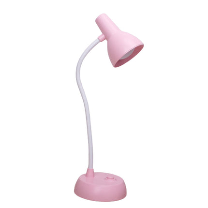 Cute Desk Lamp with USB Charging Port, Dimmable LED Reading Lamp, Flexible Gooseneck Auto Dimming Table Task Light, Bedside Reading Table Lamp, for Home Office Dorm Bedside Pink.