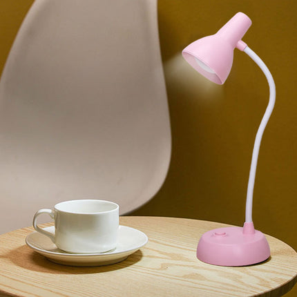 Cute Desk Lamp with USB Charging Port, Dimmable LED Reading Lamp, Flexible Gooseneck Auto Dimming Table Task Light, Bedside Reading Table Lamp, for Home Office Dorm Bedside White.