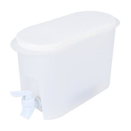 Beverage Drink Dispenser for Fridge, Plastic Beverage Dispenser with Spigot, Juice Container Sealed, Cold Hot Drink Jug for Christmas Party Supplies, Outdoor Camping Tools Clear.