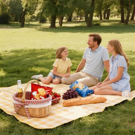 Wicker Picnic Basket with Handles and Linen Cloth Lining, Empty Baskets for Gifts, Woven Easter Basket, Willow Picnic Hamper Garden Harvest Basket, for Easter Egg Gathering, Candy, Toys Red.