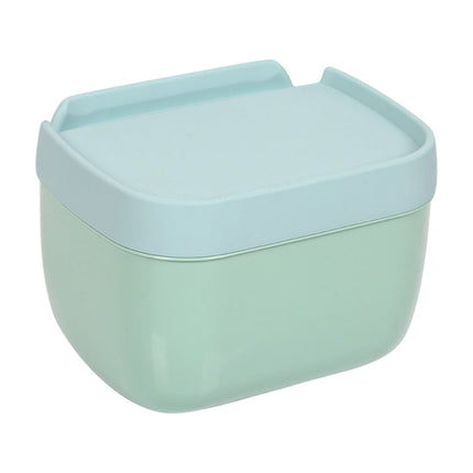 Plastic Tissue Box, Multi-Functional Tissue Box Holder, Plastic Paper Towel Box, Wall Mounted Tissue Box Cover Holder, Toilet Tissue Storage Box, for Bathroom Refillable Blue.