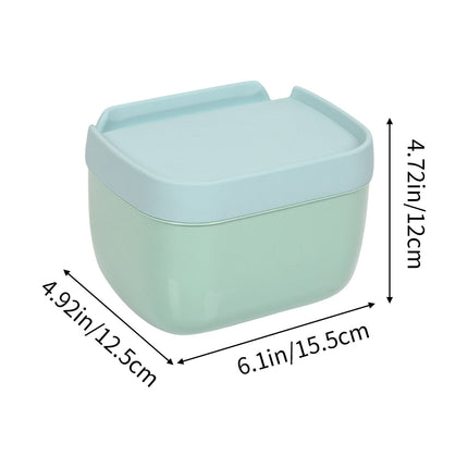 Plastic Tissue Box, Multi-Functional Tissue Box Holder, Plastic Paper Towel Box, Wall Mounted Tissue Box Cover Holder, Toilet Tissue Storage Box, for Bathroom Refillable Blue.