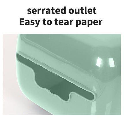 Plastic Tissue Box, Multi-Functional Tissue Box Holder, Plastic Paper Towel Box, Wall Mounted Tissue Box Cover Holder, Toilet Tissue Storage Box, for Bathroom Refillable Blue.