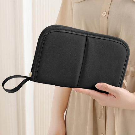 Makeup Brush Bag, Waterproof Stand-Up Makeup Brush Holder Organizer, Travel Make up Brush Pouch Cosmetic Bags, Painting and Makeup Bag, Large Capacity Makeup Brush Storage Bag Black.