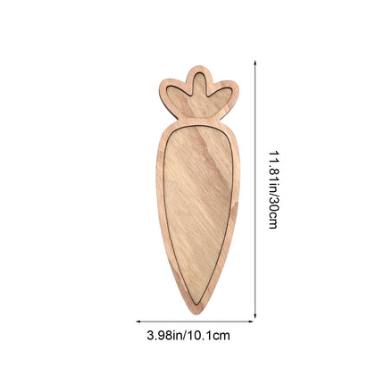Easter Charcuterie Board, Easter Egg Bunny Wooden Serving Tray, Rabbit Cheese Appetizer Board, Snack Serving Platter, for Home Spring Party Food Holiday Salad Dish, Fruit Plate Supplies KhakiC.