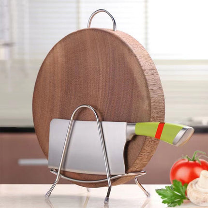 Stainless Steel Cutting Board Rack, Chopping Board Stand Holder, Kitchen Countertop Pots Pan Lids Stand, Drying Rack Organizer, Kitchen Storage Rack, Countertop and Cabinet Coolings Rack Silver.