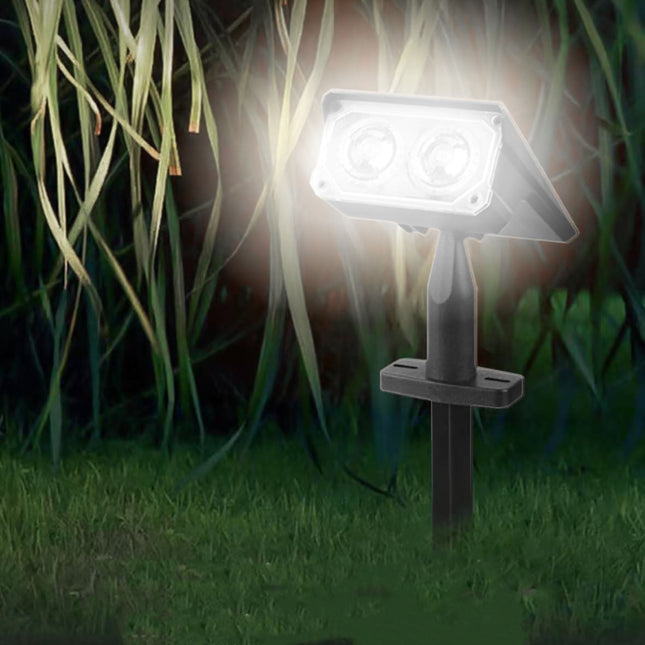 Solar Spot Lights Outdoor for Flag, Tree, Sign, Mailbox, Solar Lights Outdoor Waterproof, Bright Landscape Spotlights, Dusk to Dawn Lighting, for Yard Patio Garden Pathway A.