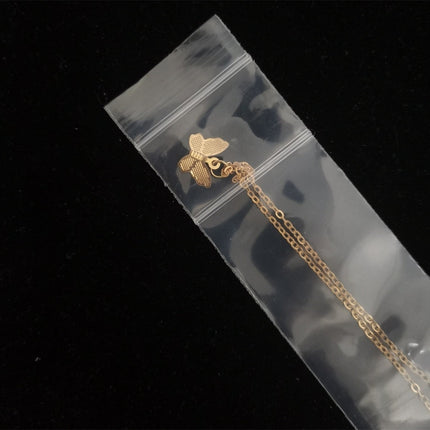 9.8x1.6" Double Ziplock PE Bags 100 Pack of Reclosable Long Plastic Bags QZS Clear Zipper Storage Bags Home Travel Accessories.