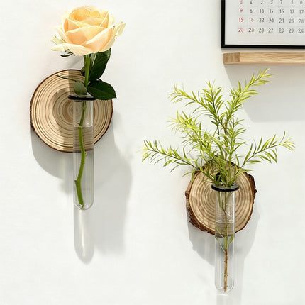 Plant Propagation Station, Wall Hanging Plants Terrarium, Wall Mounted Vases Flower Pots, Hydroponic Plants Vases, for Home Office Decor, Test Tube Propagate Air Plant Cutting Holder 1Pc.
