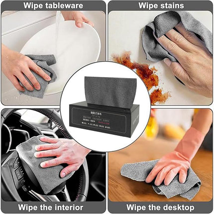 Kitchen Wash Cloths for Dishes, Multi-use Cleaning Cloths Towels, Disposable Towel Cloth, Kitchen Specific Dishwashing Cloth, Disposable Cleaning Cloths Quick Dry, 7.87x7.87inch, a Pack of 20Pc B.