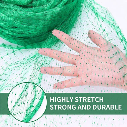 Tutuviw Bird Netting Garden Netting Pest Barrier,Cicada Netting for Garden Against Birds, Deer,Squirrels(13 x 19.8ft Green).