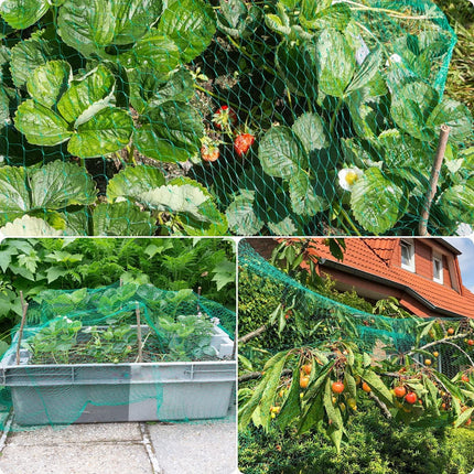 Tutuviw Bird Netting Garden Netting Pest Barrier,Cicada Netting for Garden Against Birds, Deer,Squirrels(13 x 19.8ft Green).