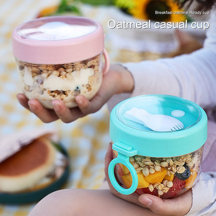 BOBASNDM Polycarbonate White PC Leakproof Yogurt Container Pink.