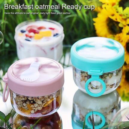 BOBASNDM Polycarbonate White PC Leakproof Yogurt Container Pink.