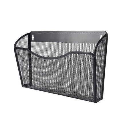 Tutuviw Wall Mount File Organizer Metal Letter Size Black.