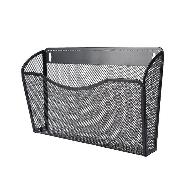 Tutuviw Wall Mount File Organizer Metal Letter Size Black.