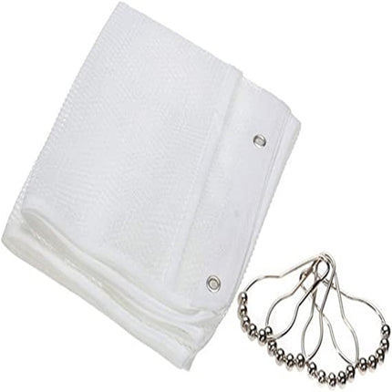 2Pcs Hanging Mesh Pocket Shower Organizer, Bathroom Shower Candy Organizer, Shower Organizer with 6 Pockets Hooks, Quicky Drying, Clear.