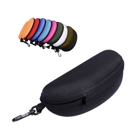 opvise Sunglasses Case Solid Large Space Waterproof Protective Glasses Case Travel Box for Adult Black.