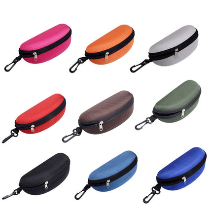 opvise Sunglasses Case Solid Large Space Waterproof Protective Glasses Case Travel Box for Adult Green.
