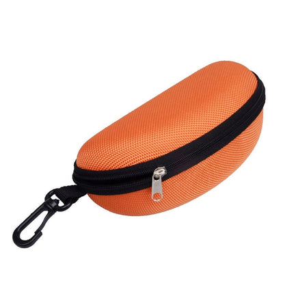 opvise Sunglasses Case Solid Large Space Waterproof Protective Glasses Case Travel Box for Adult Orange.