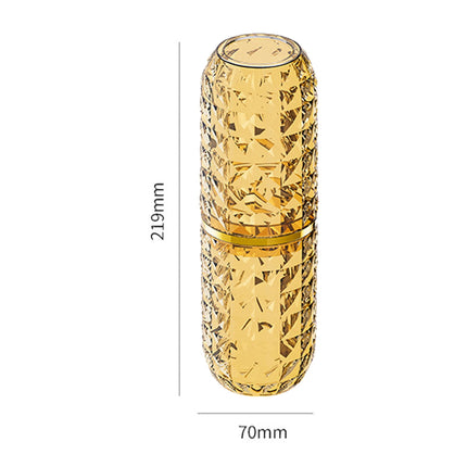 harmtty Toothbrush Box Large Capacity Light Luxury Portable Travel Toothbrush Toothpaste Holder Case for Bathroom,Clear Brown.
