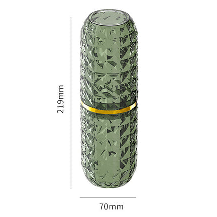 harmtty Toothbrush Box Large Capacity Light Luxury Portable Travel Toothbrush Toothpaste Holder Case for Bathroom,Clear Green.
