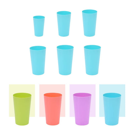 Plastic Cup for Kids Reusable 12 Pcs, Colorful Kids Drinking Cups, Stackable Plastic Tumblers, Unbreakable Glass for Kids, Party Supplies, Dishwasher Safe , 9oz, by Tutuviw 11oz.