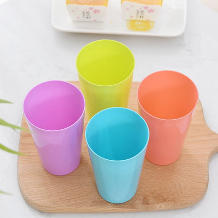 Plastic Cup for Kids Reusable 12 Pcs, Colorful Kids Drinking Cups, Stackable Plastic Tumblers, Unbreakable Glass for Kids, Party Supplies, Dishwasher Safe , 9oz, by Tutuviw 9oz.