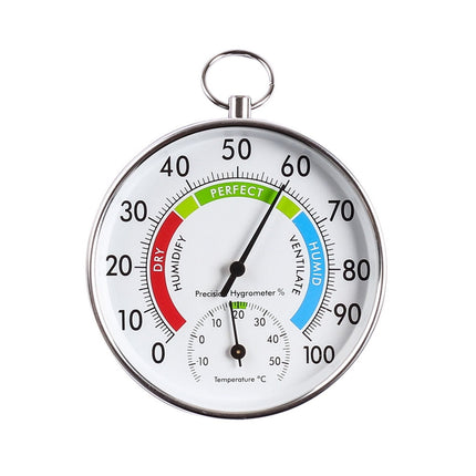 Thermometer and Hygrometer - Ideal Greenhouse Thermometer and Humidity Meter To Monitor Maximum and Minimum Temperatures and Humidity Easily Wall Mounted Multicolor bottom.