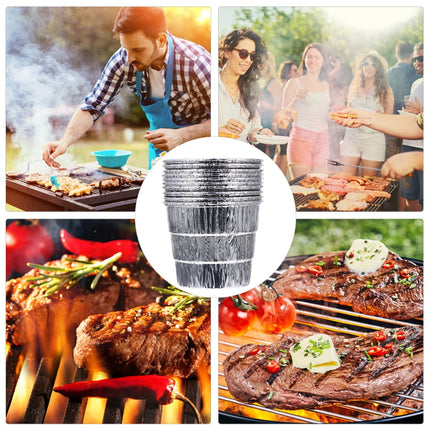 12 Pack Disposable Drip Grease Bucket Liners, Grill Drip Tray, Disposable Foil Liner for BBQ Drip Bucket.