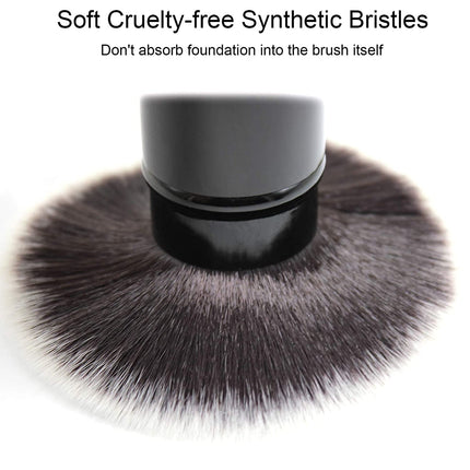 Retractable Foundation Makeup Brushes, Travel Flat Top Kabuki Powder Brush.