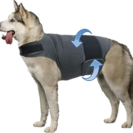 Dog Jacket, Skin-Friendly Dog Calming Vest - Dog Shirt for Thunder, Fireworks and Separation - Keep Pet Calm Without Medicine & Training, Anti Anxiety Vest for Dogs XS Dark Blue.