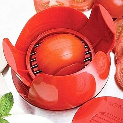 Fruit and Vegetable Cutter, 1 Slicer Tomato Potato Onion Fruit Vegetable Slicer Tomato Slicer Stand Kitchen Slicer Tool Gadgets.