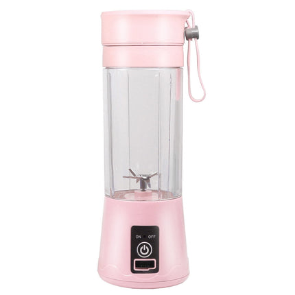 Mini Portable Blender,Smoothies Personal Blender Mini Shakes Juicer Cup USB Rechargeable With 6 blades,White Pink.