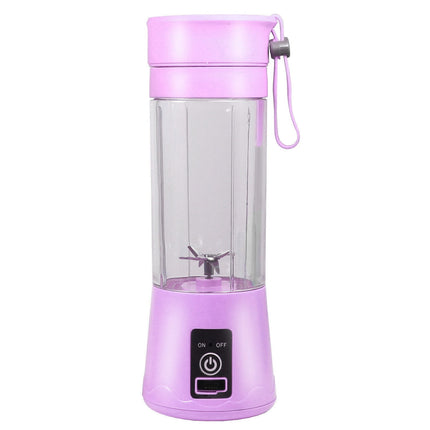 Mini Portable Blender,Smoothies Personal Blender Mini Shakes Juicer Cup USB Rechargeable With 6 blades,White Purple.