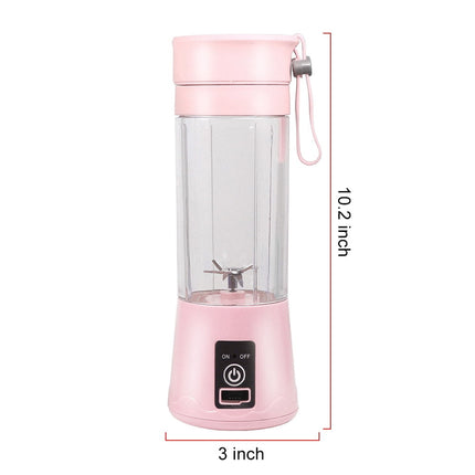 Mini Portable Blender,Smoothies Personal Blender Mini Shakes Juicer Cup USB Rechargeable With 6 blades,White Purple.
