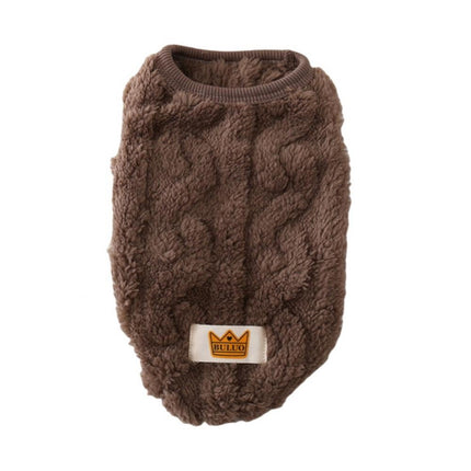 Cat Sweaters Kitty Sweater for Cats Knitwear,Small Dogs Kitten Clothes Male and Female,High Stretch,Soft,Warm Dog Clothes for Small Dog and Cat Winter L Brown.
