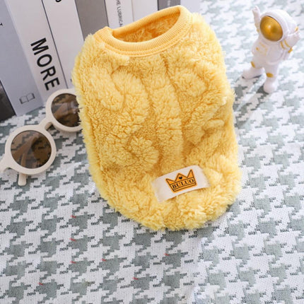 Cat Sweaters Kitty Sweater for Cats Knitwear,Small Dogs Kitten Clothes Male and Female,High Stretch,Soft,Warm Dog Clothes for Small Dog and Cat Winter XL Yellow.