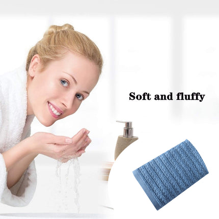 100% Cotton Soft and Absorbent Hand Towel-Waffle Hand Towels for Bathroom-Set of 2 Quick Drying Towels Sky blue.