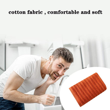 100% Cotton Soft and Absorbent Hand Towel-Waffle Hand Towels for Bathroom-Set of 2 Quick Drying Towels Warm orange.