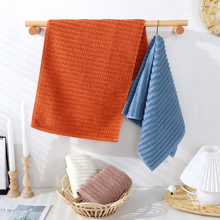 100% Cotton Soft and Absorbent Hand Towel-Waffle Hand Towels for Bathroom-Set of 2 Quick Drying Towels Warm orange.