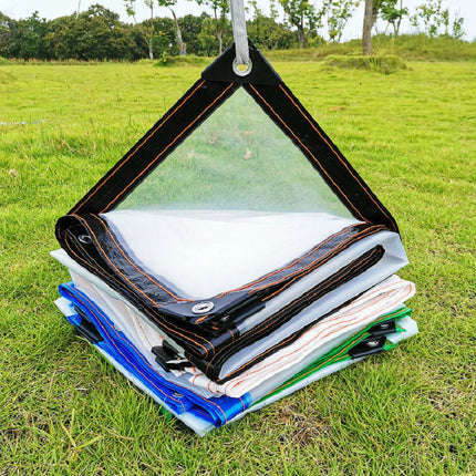 Clear Tarps Heavy Duty, Waterproof Tarpaulin Cover Greenhouse Garden Plant Patio 5 x 6.5FT 6.5*8ft.