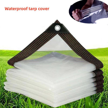 Clear Tarps Heavy Duty, Waterproof Tarpaulin Cover Greenhouse Garden Plant Patio 5 x 6.5FT 6.5*8ft.