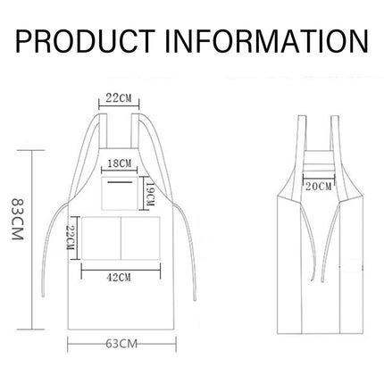 Waterproof Rubber Vinyl Apron - Heavy Duty Model - Stay Dry - Industrial Chemical Resistant Plastic - Leather Apron for Kitchen, Cooking, Dishwashing, Dog Grooming - Black.